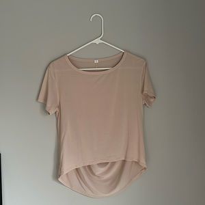 lululemon blush pink blouse/tee